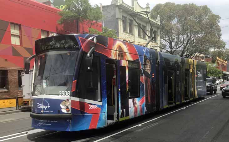 Yarra Trams Siemens Combino Disney 3508